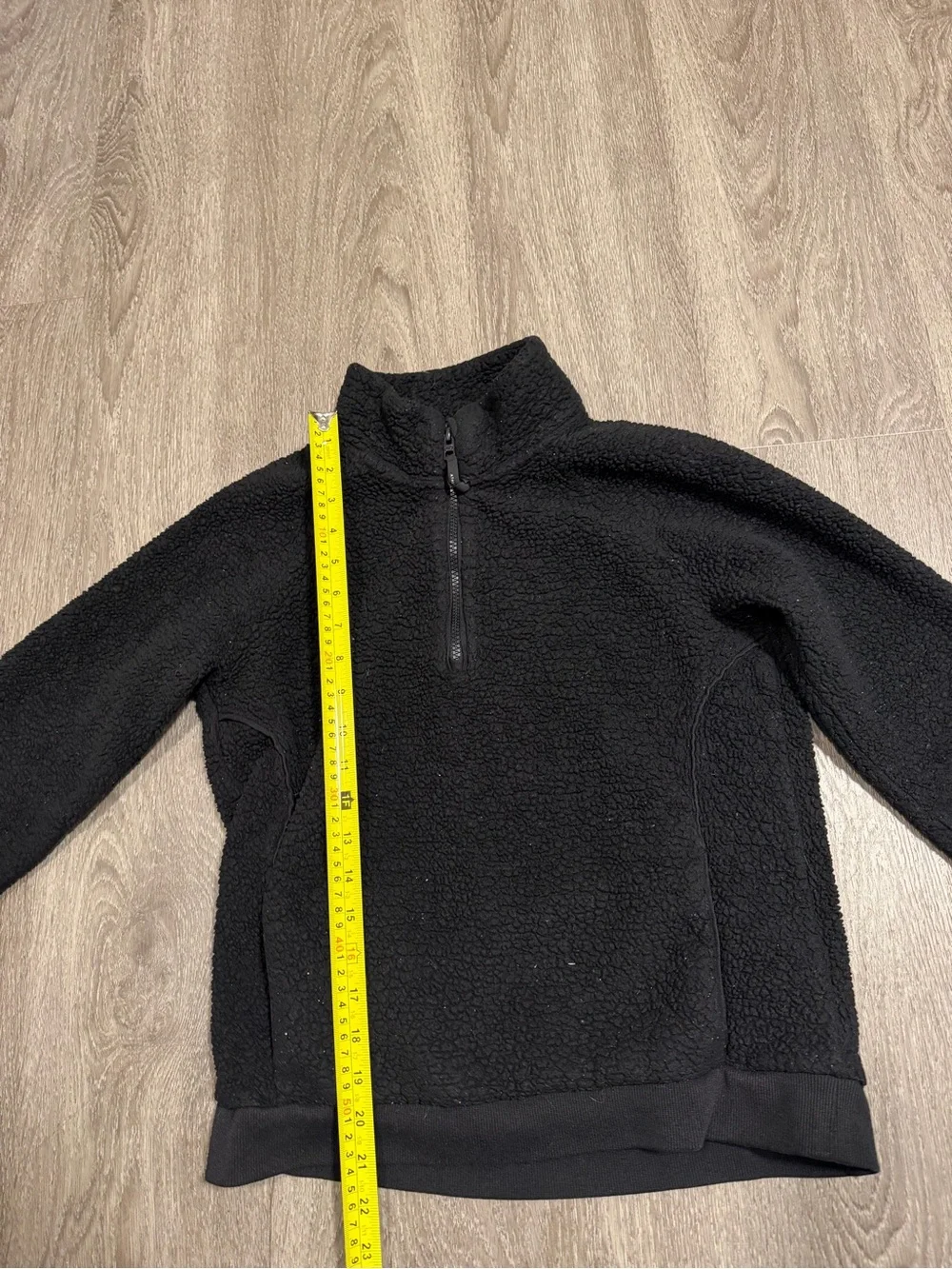 Athleta Girl Jacket XL Pullover Black Sherpa School Casual